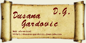 Dušana Gardović vizit kartica